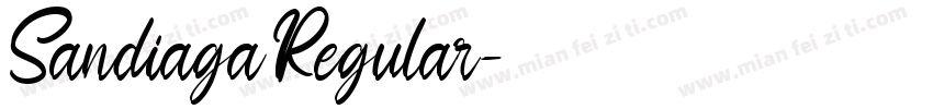Sandiaga Regular字体转换